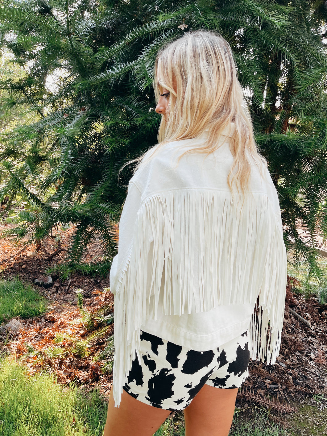 Dolly Fringe Denim Jacket