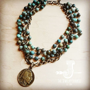 Evie Turquoise Coin Necklace