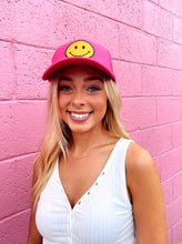 Load image into Gallery viewer, Smiley Face Neon Trucker Hats

