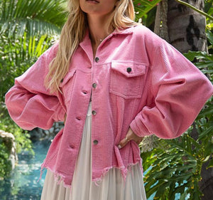 Tori Pink Corded Jacket