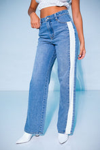 Load image into Gallery viewer, Kendall Lace Up Denim Jeans
