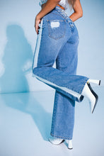 Load image into Gallery viewer, Kendall Lace Up Denim Jeans
